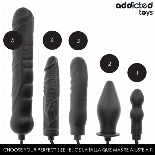 ADDICTED TOYS - PLUG ANAL DOUBLE GONFLABLE MODÈLE 12