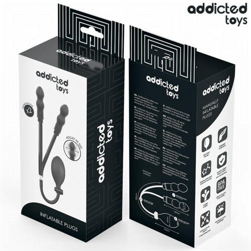 ADDICTED TOYS - PLUG ANAL DOUBLE GONFLABLE MODÈLE 16