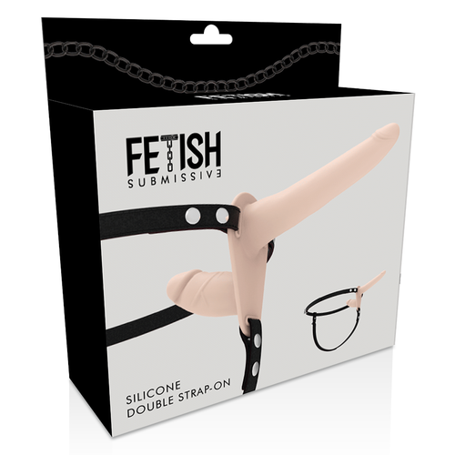 GODE CEINTURE DOUBLE EN SILICONE FETISH SUBMISSIVE – Image 5