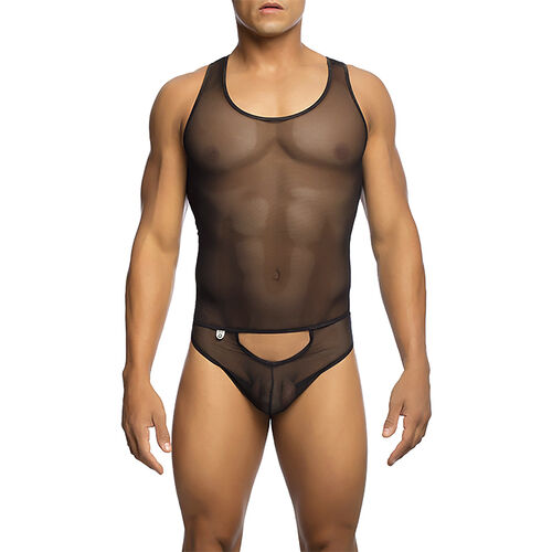 MOB - BODY TRANSPARENT NOIR TAILLE L-XL