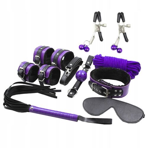 SECRETPLAY - BDSM SET 8PCS PURBLE1