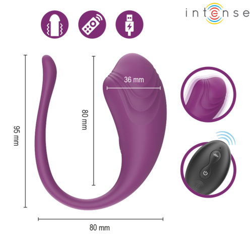 INTENSE - OLIVIA ŒUF VIBRANT PURPLE AVEC TÉLÉCOMMANDE5