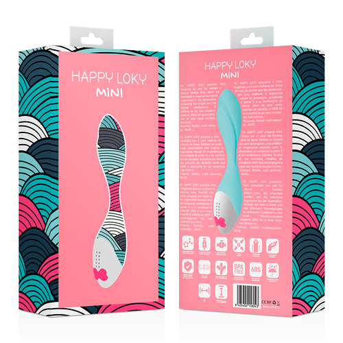 VIBROMASSEUR POINT G MINI FUN TURQUOISE HAPPY LOKY – Image 8