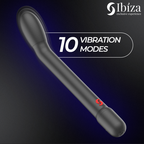 IBIZA - VIBRATEUR POINT G NOIR AVEC VIBRATION4
