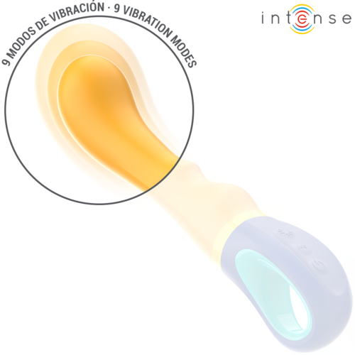 INTENSE - VIBRATEUR POINT G JAUNE SHAGGY2