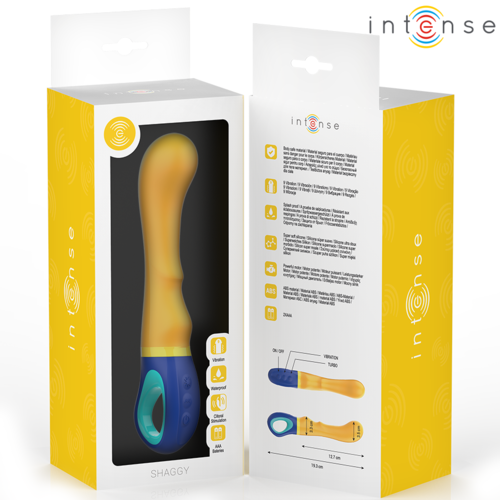INTENSE - VIBRATEUR POINT G JAUNE SHAGGY5