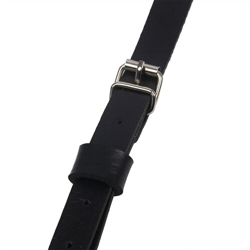 HARNAIS POITRINE CUIR NOIR À ANNEAUX SUBBLIME – Image 8