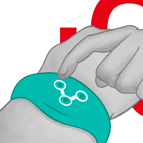 WATCHME - MONTRE À TECHNOLOGIE SANS FIL BLEU VERT6